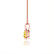 LILA - Oval Yellow Sapphire 4 Claw Drop Pendant 18k Rose Gold Pendant Lily Arkwright