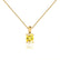 LILA - Oval Yellow Sapphire 4 Claw Drop Pendant 18k Yellow Gold Pendant Lily Arkwright