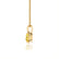 LILA - Oval Yellow Sapphire 4 Claw Drop Pendant 18k Yellow Gold Pendant Lily Arkwright