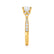 LILIANA - Round Lab Diamond 18k Yellow Gold Shoulder Set Ring