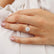 LILLIE - Champagne True Sapphire 18k Yellow Gold 6 Prong Knife Edge Solitaire Ring