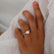 LILLIE LUXE - Round Champagne True Sapphire Solitaire Engagement Ring 18k Rose Gold