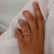LILLIE LUXE - Round Ruby Solitaire Engagement Ring 18k Rose Gold
