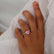 LILLIE LUXE - Round Pink Sapphire Solitaire Engagement Ring 18k Yellow Gold