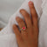 LILLIE LUXE - Round Ruby Solitaire Engagement Ring 18k Yellow Gold