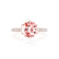 LILLIE LUXE - Round Champagne True Sapphire Solitaire Engagement Ring 18k Rose Gold