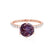 LILLIE LUXE - Round Alexandrite Solitaire Engagement Ring 18k Rose Gold