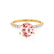 LILLIE LUXE - Round Champagne True Sapphire Solitaire Engagement Ring 18k Yellow Gold