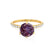LILLIE LUXE - Round Alexandrite Solitaire Engagement Ring 18k Yellow Gold