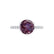 LILLIE LUXE - Round Alexandrite Solitaire Engagement Ring 18k White Gold
