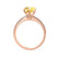 LILLIE LUXE - Round Yellow Sapphire Solitaire Engagement Ring 18k Rose Gold