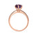 LILLIE LUXE - Round Alexandrite Solitaire Engagement Ring 18k Rose Gold