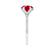 LILLIE LUXE - Round Ruby Solitaire Engagement Ring 950 Platinum