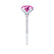 LILLIE LUXE - Round Pink Sapphire Solitaire Engagement Ring 950 Platinum