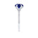 LILLIE LUXE - Round Blue Sapphire Solitaire Engagement Ring 950 Platinum