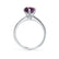 LILLIE LUXE - Round Alexandrite Solitaire Engagement Ring 18k White Gold