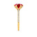 LILLIE LUXE - Round Ruby Solitaire Engagement Ring 18k Yellow Gold