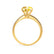LILLIE LUXE - Round Yellow Sapphire Solitaire Engagement Ring 18k Yellow Gold