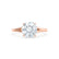 DAHLIA - Round Lab Diamond Solitaire 18k Rose Gold Split Shank Solitaire Ring