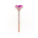 LIVELY - Elongated Cushion Pink Sapphire 18k Rose Gold Petite Hidden Halo Pavé Shoulder Set Ring