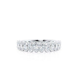 AURELIA - Oval 18k White Gold Pavé Eternity Band
