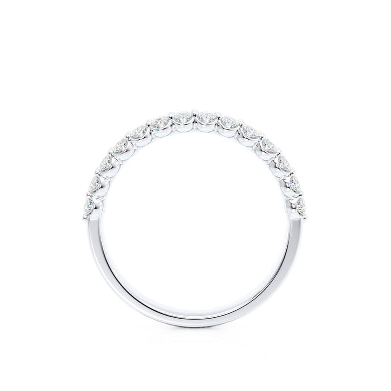 AURELIA - Oval 18k White Gold Pavé Eternity Band