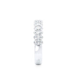 AURELIA - Oval 950 Platinum Pavé Eternity Band