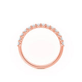 AURELIA - Oval 18k Rose Gold Pavé Eternity Band