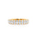 AURELIA - Oval 18k Yellow Gold Pavé Eternity Band