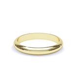 - D Shape Profile Plain Wedding Ring 9k Yellow Gold Wedding Bands Lily Arkwright