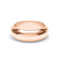 - D Shape Wedding Ring 18k Rose Gold Wedding Bands Lily Arkwright