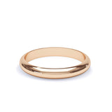 - D Shape Profile Plain Wedding Ring 9k Rose Gold Wedding Bands Lily Arkwright