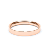 - Flat Court Profile Wedding Band 18k Rose Gold Wedding Bands Lily Arkwright