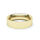 - Flat Court Profile Wedding Band 9k Yellow Gold Wedding Bands Lily Arkwright