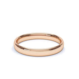 - Oval Profile Plain Wedding Ring 18k Rose Gold Wedding Bands Lily Arkwright