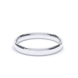 Women's Plain Wedding Band Oval Profile Platinum Wedding Bands Lily Arkwright