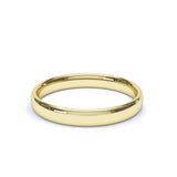 - Oval Profile Plain Wedding Ring 9k Yellow Gold Wedding Bands Lily Arkwright