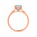 ROSALEE - Princess Lab Diamond 18k Rose Gold Solitaire