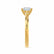 ROSALEE - Princess Natural Diamond 18k Yellow Gold Solitaire