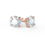 SENA - Certified Lab Diamond 18k Rose Gold Stud Earrings Earrings Lily Arkwright
