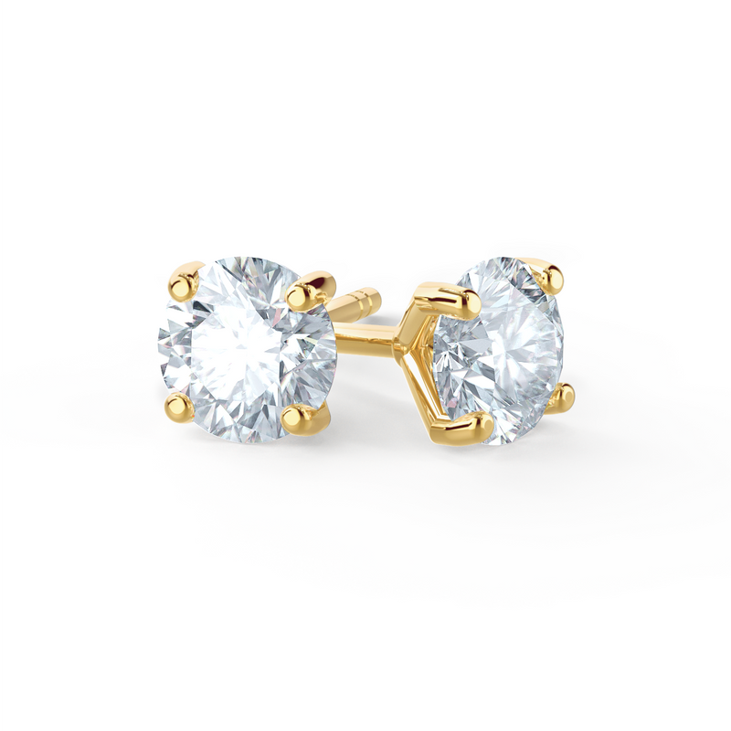 SENA - Certified Lab Diamond 18k Yellow Gold Stud Earrings Earrings Lily Arkwright