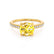 CATALINA - Round Yellow Sapphire Solitaire Engagement Ring 18k Yellow Gold