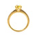 CATALINA - Round Yellow Sapphire Solitaire Engagement Ring 18k Yellow Gold