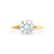 DAHLIA - Round Natural Diamond Solitaire 18k Yellow Gold Split Shank Solitaire Ring