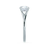 DAHLIA - Round Natural Diamond Solitaire 950 Platinum Split Shank Solitaire Ring