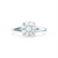 DAHLIA - Round Lab Diamond Solitaire 950 Platinum Split Shank Solitaire Ring