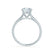 DAHLIA - Round Lab Diamond Solitaire 950 Platinum Split Shank Solitaire Ring