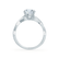 EDEN - Oval natural Diamond 18k White Gold Vine Solitaire Engagement Ring Lily Arkwright