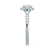 OPHELIA - Cushion Moissanite & Diamond 950 Platinum Halo Ring Engagement Ring Lily Arkwright