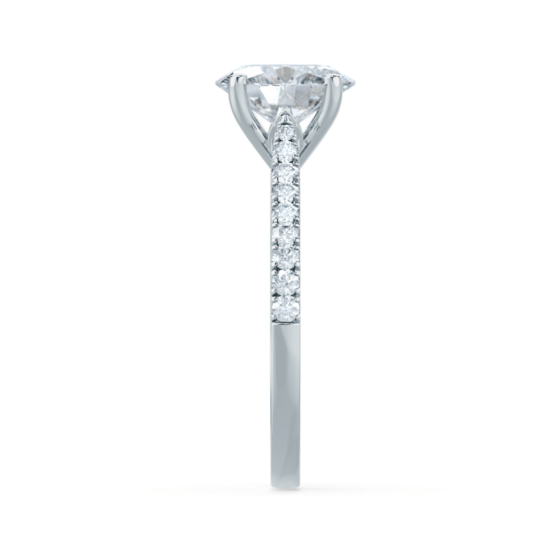 VIOLA - Elongated Cushion Lab Diamond Platinum Shoulder Set